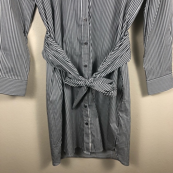 Untuckit for her Alexa Stripe Shirtwaist Button Up Dress Work Office Size 2 - Picture 2 of 12